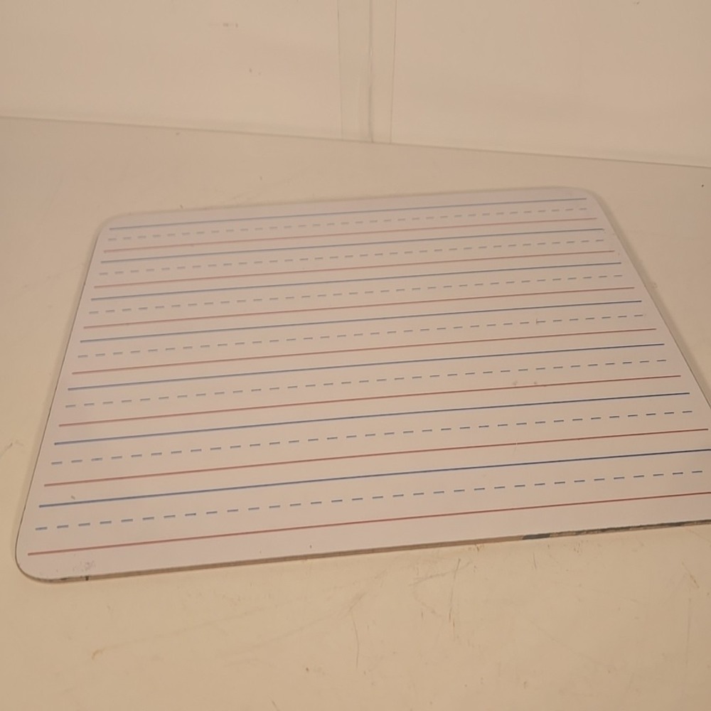 Dry Erase Board Two Sided Lined/Plain‎ 9" x 12"
